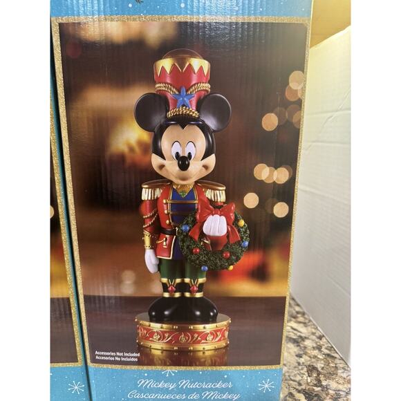 Disney 15-in Mickey and Minnie Mouse Nutcracker Decoration NIB - Picture 5 of 8